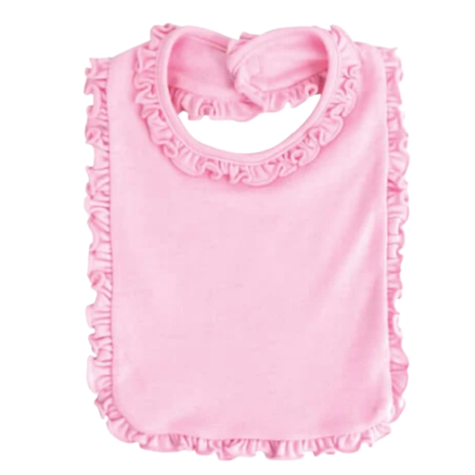 Pink Ruffled Bib