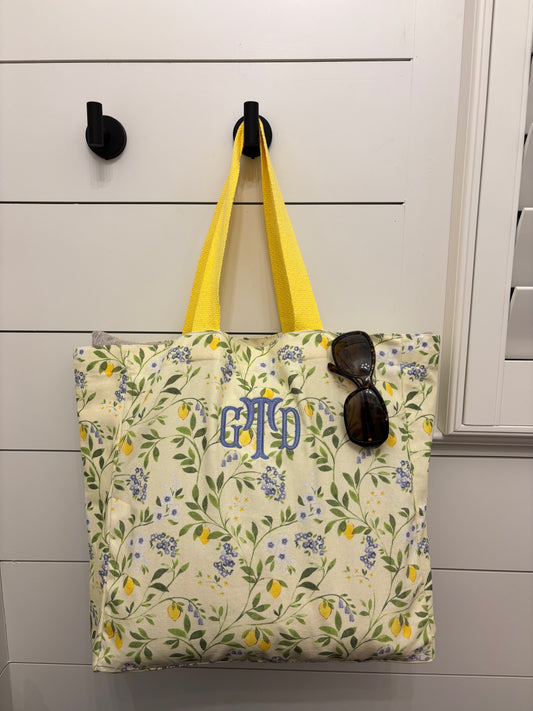 Custom Monogrammed Canvas Bags